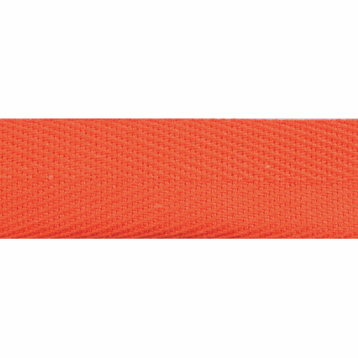 Essential Trimmings Tape Herringbone Cotton Tape Orange 20mm Wide Price Per Metre  - The Sewing Studio