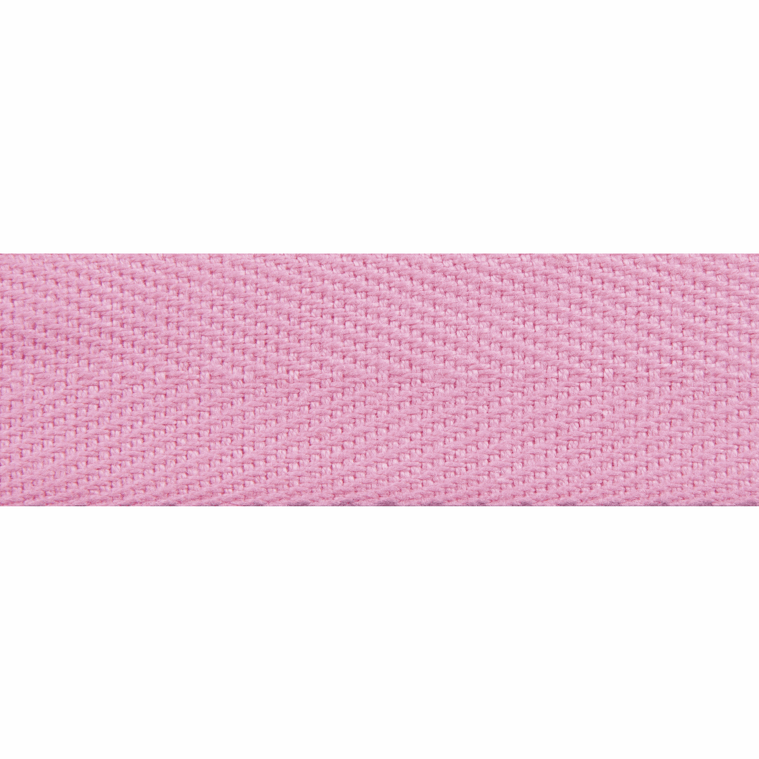 Essential Trimmings Tape Herringbone Cotton Tape Pink 20mm Wide Price Per Metre  - The Sewing Studio