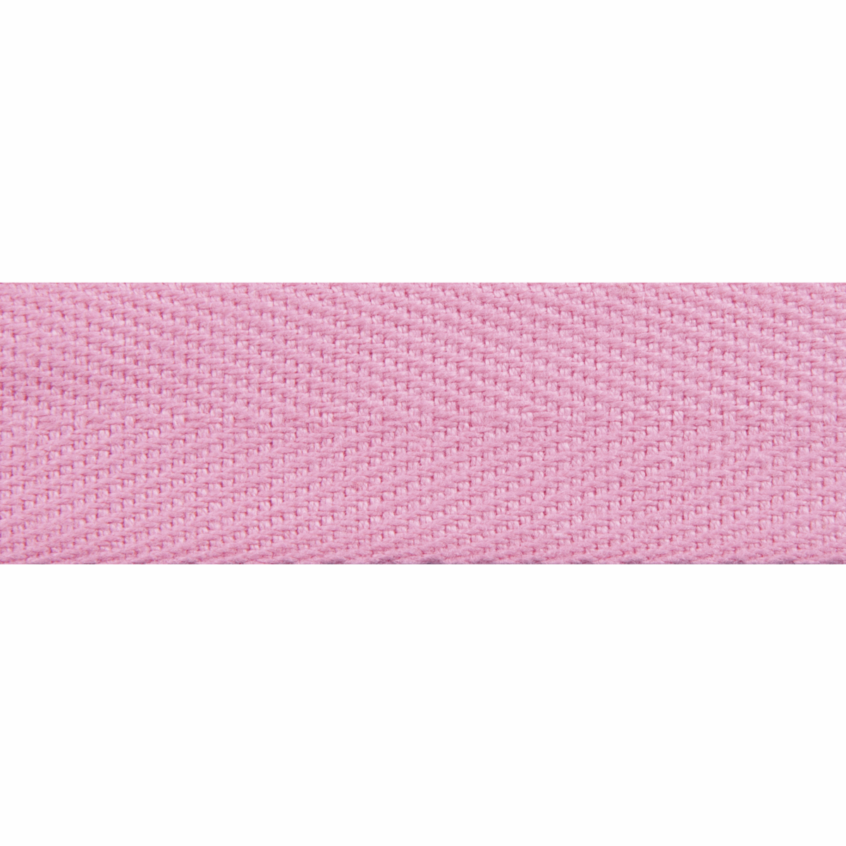 Essential Trimmings Tape Herringbone Cotton Tape Pink 20mm Wide Price Per Metre  - The Sewing Studio