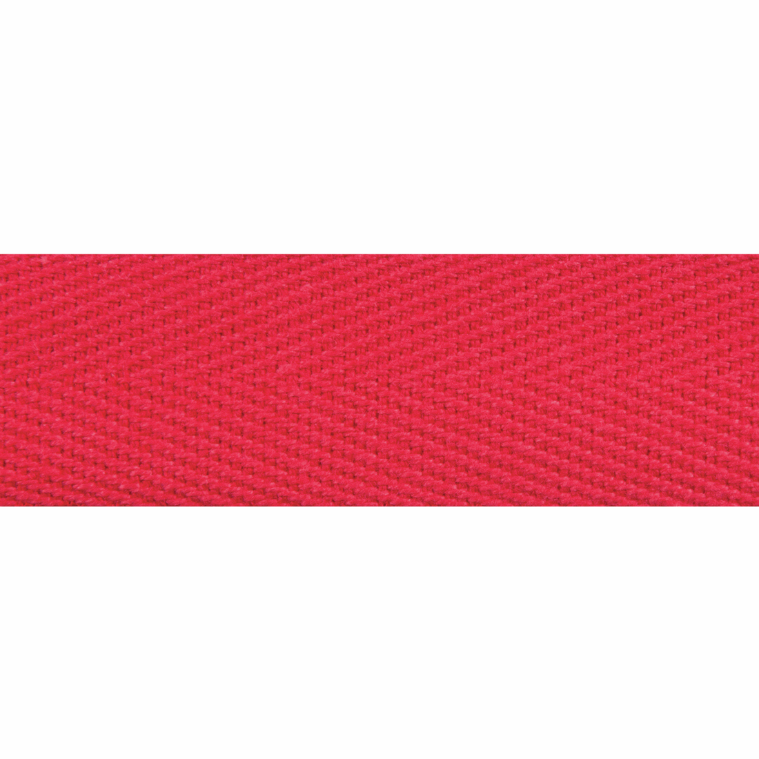 Essential Trimmings Tape Herringbone Tape Red 20mm Wide Price Per Metre  - The Sewing Studio