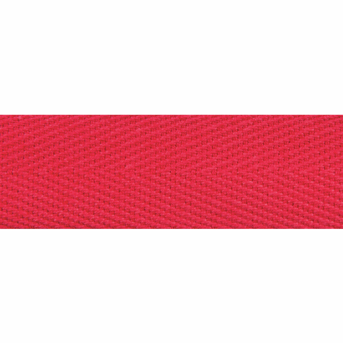 Essential Trimmings Tape Herringbone Tape Red 20mm Wide Price Per Metre  - The Sewing Studio