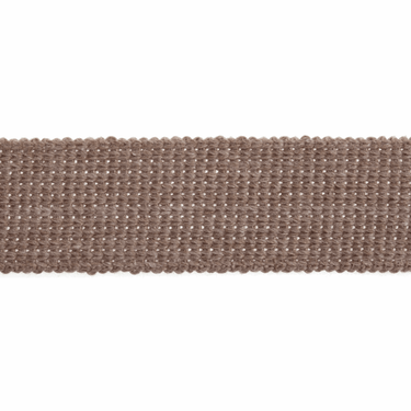 Essential Trimmings Webbing Cotton Acrylic Webbing Trim: 30mm: Light Taupe. Price per metre.  - The Sewing Studio for sale UK - The Sewing Studio