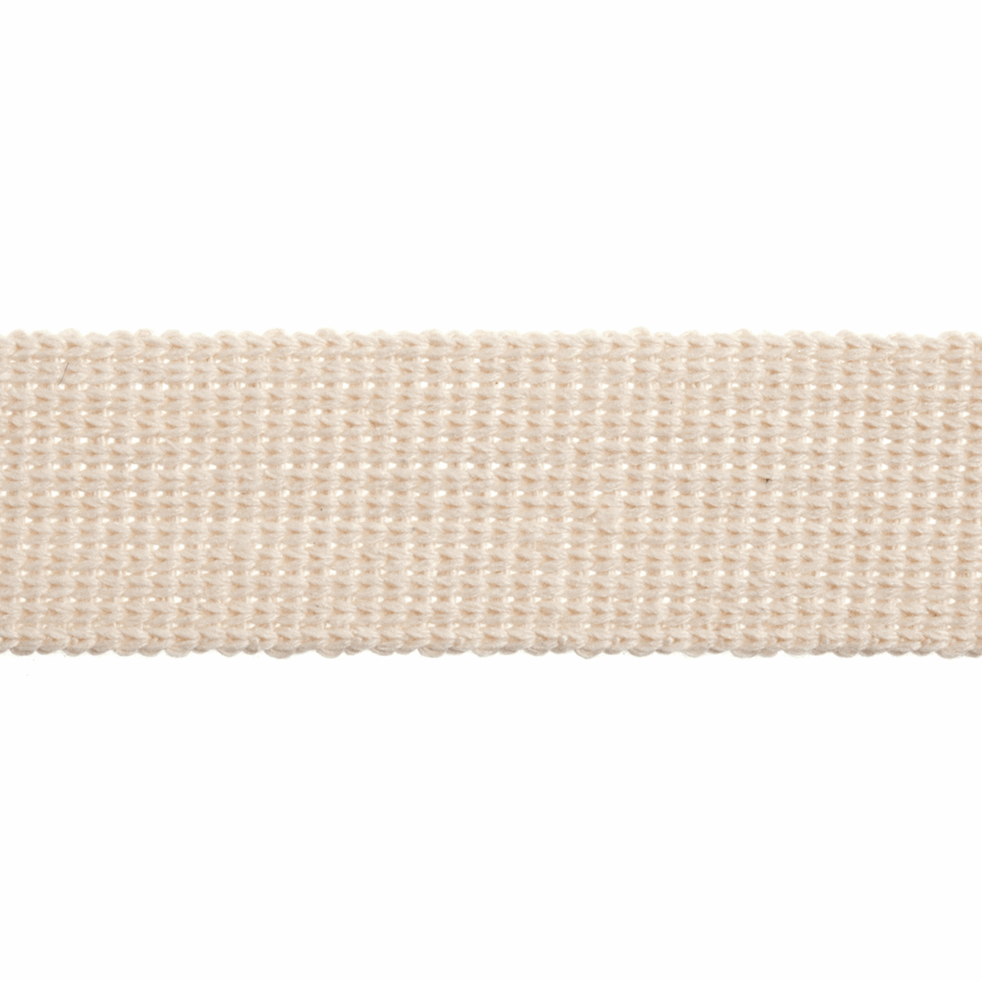 Essential Trimmings Webbing Cotton Acrylic Webbing Trim: 30mm: Natural  - The Sewing Studio