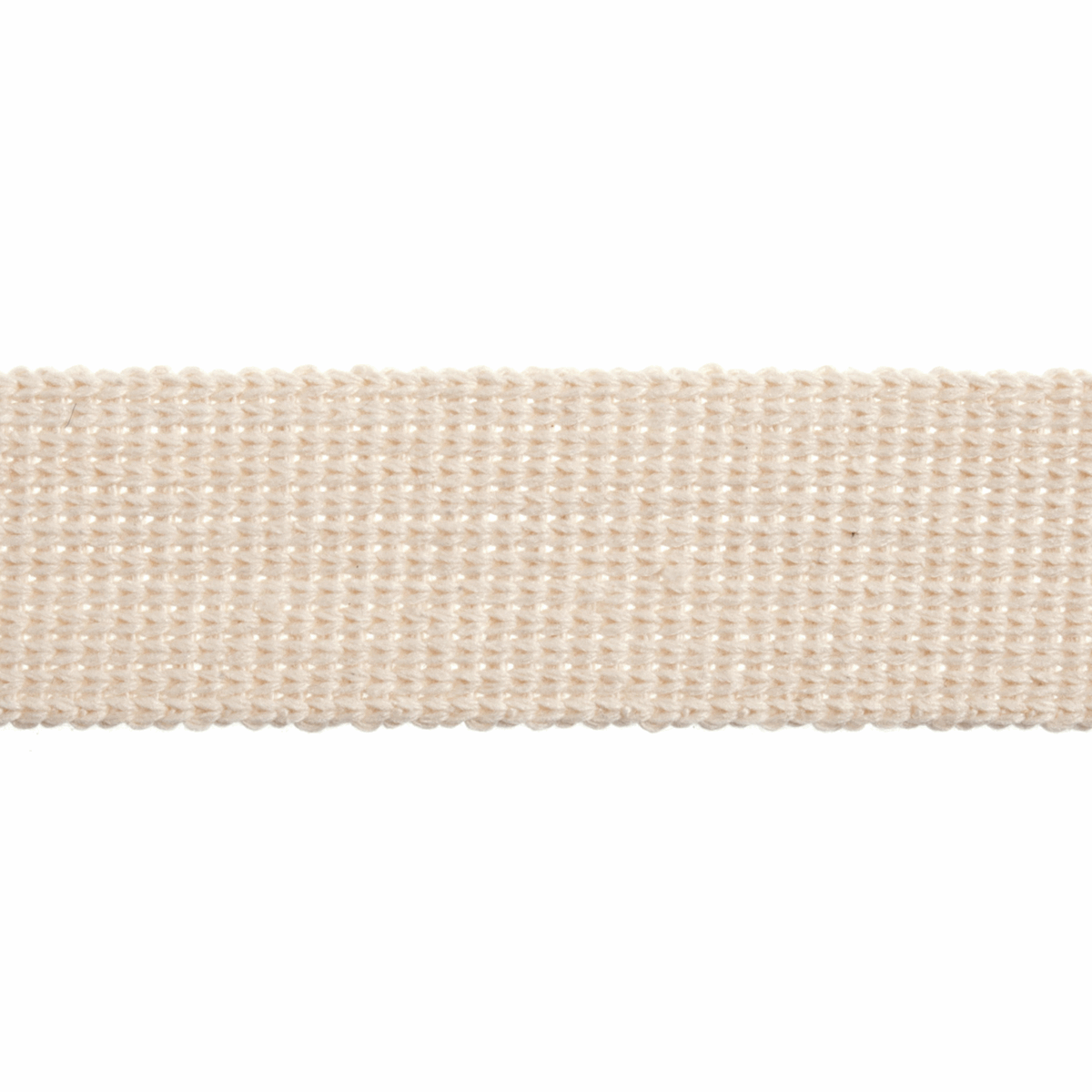 Essential Trimmings Webbing Cotton Acrylic Webbing Trim: 30mm: Natural  - The Sewing Studio