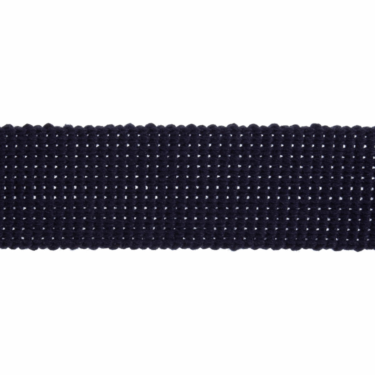 Essential Trimmings Webbing Cotton Acrylic Webbing Trim: 30mm: Navy  - The Sewing Studio