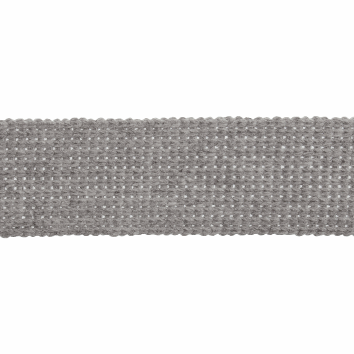 Essential Trimmings Webbing Cotton Acrylic Webbing Trim: 30mm: Silver  - The Sewing Studio