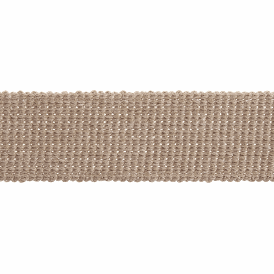 Essential Trimmings Webbing Cotton Acrylic Webbing Trim: 30mm: Stone  - The Sewing Studio