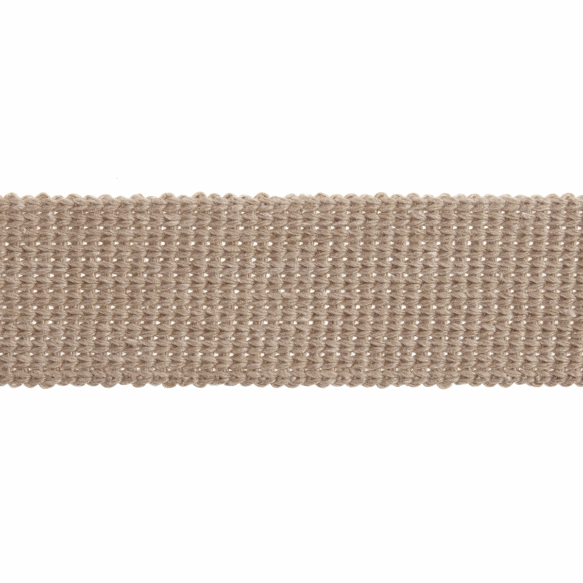 Essential Trimmings Webbing Cotton Acrylic Webbing Trim: 30mm: Stone  - The Sewing Studio