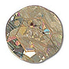 Sequin: Flat Holographic: 20mm: Gold: Pack of 20