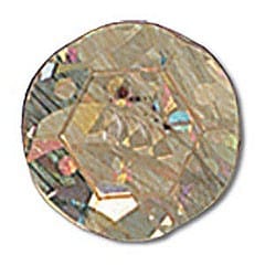 Sequin: Flat Holographic: 20mm: Gold: Pack of 20
