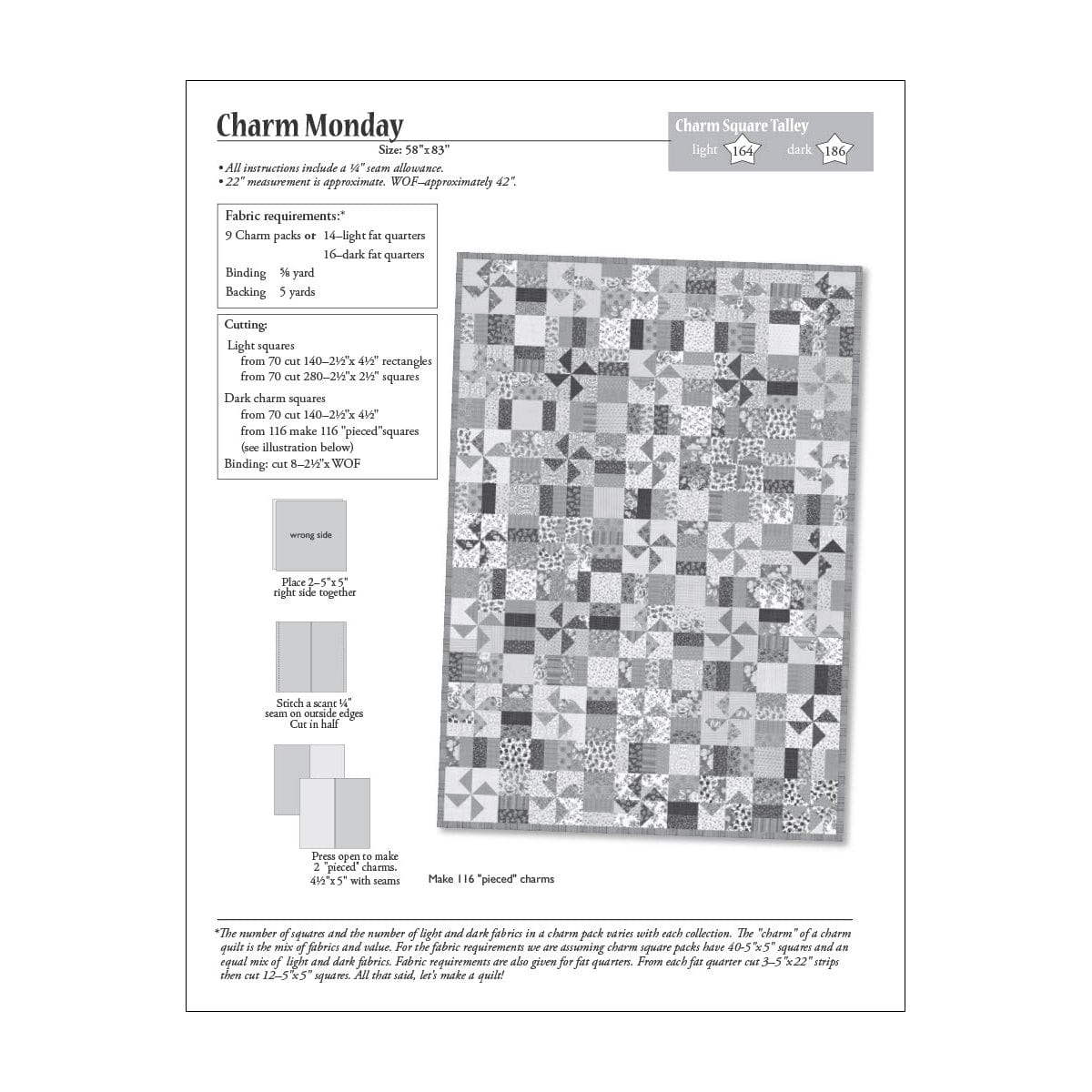 Free Pattern: Charm Monday