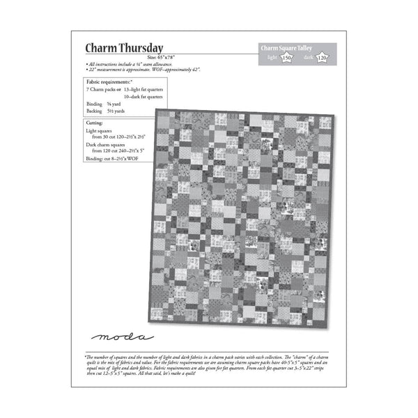 Free Pattern: Charm Thursday