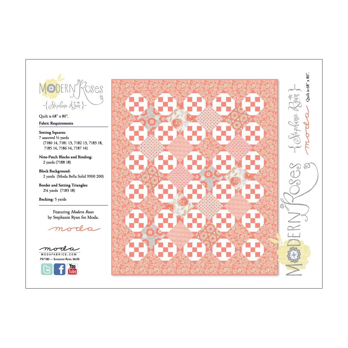 Free Pattern: Modern Rose Quilt