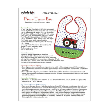 Free Pattern: Plow Time Bib