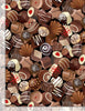 Timeless Treasures Fabric Chocolate Lovers Truffles