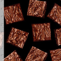 Timeless Treasures Fabric Chocolate Lovers Chocolate Brownies