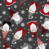 Gnome for the Holidays Fabric Snowflakes Charcoal C1364-CHARCOAL