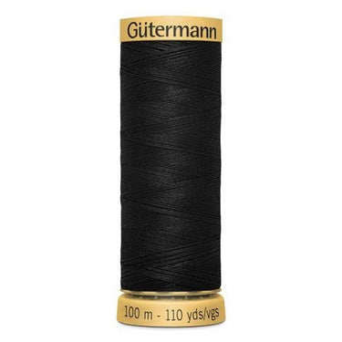 Gutermann Threads Gutermann Cotton Thread 100M Colour Black 5201  - The Sewing Studio for sale UK - The Sewing Studio