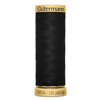 Gutermann Threads Gutermann Cotton Thread 100M Colour Black 5201