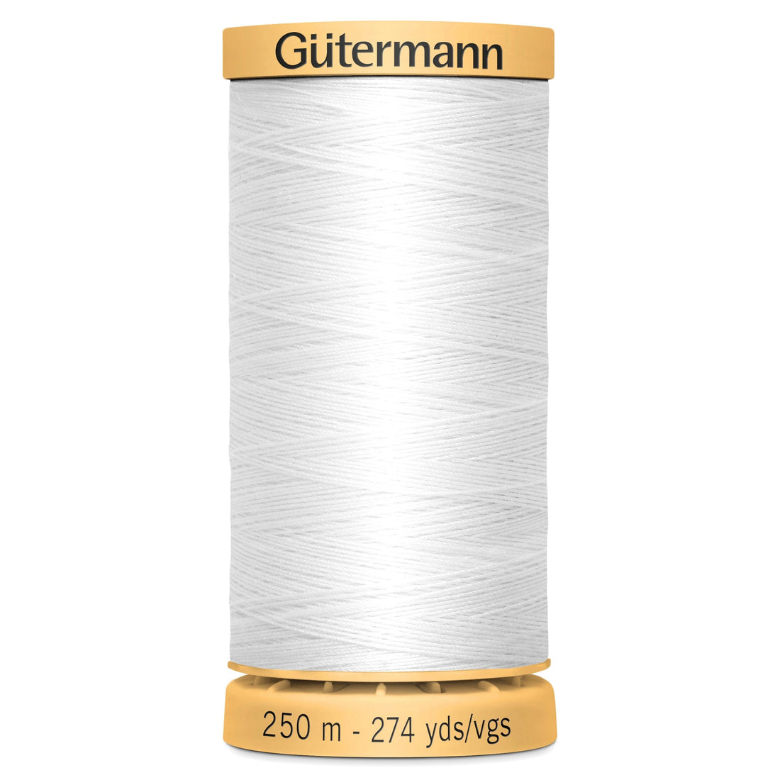 Gutermann Threads Gutermann Cotton Thread 250M Colour White (5709)  - The Sewing Studio