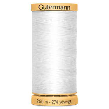 Gutermann Threads Gutermann Cotton Thread 250M Colour White (5709)  - The Sewing Studio for sale UK - The Sewing Studio