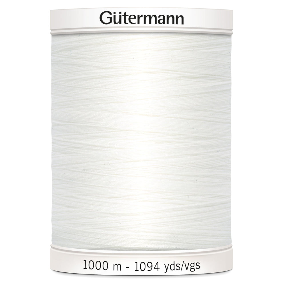 Gutermann Threads Gutermann Sew All Thread 1000M Colour 800 (White)  - The Sewing Studio