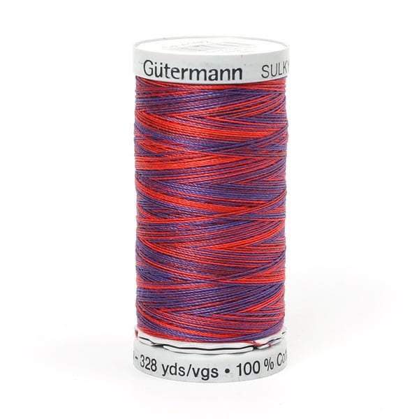 Gutermann Threads Gutermann Sulky Variegated Cotton Thread 30 300M Colour 4132  - The Sewing Studio