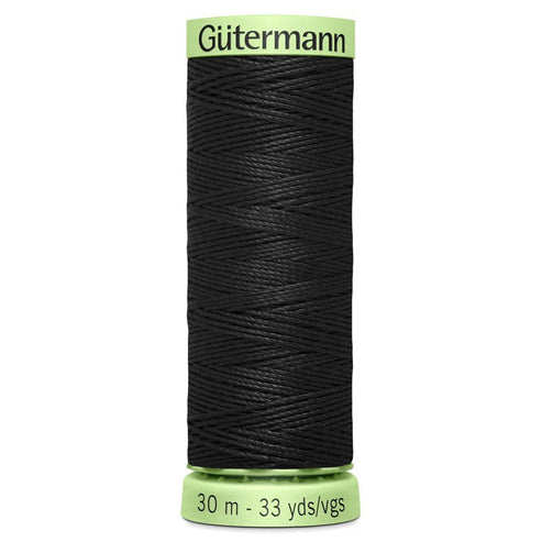 Gutermann Threads Gutermann Top Stitch Thread 30M Colour 000 (Black)  - The Sewing Studio