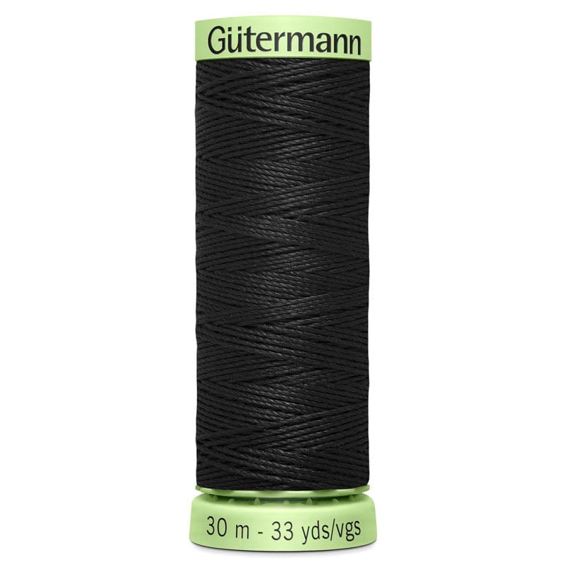 Gutermann Threads Gutermann Top Stitch Thread 30M Colour 000 (Black)  - The Sewing Studio