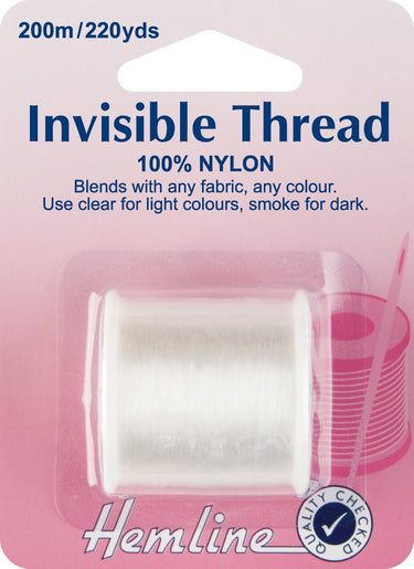 Hemline Threads Invisible Thread: Clear  - The Sewing Studio for sale UK - The Sewing Studio