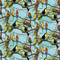 Henry Glass Fabric Birds in Paradise 4706-289