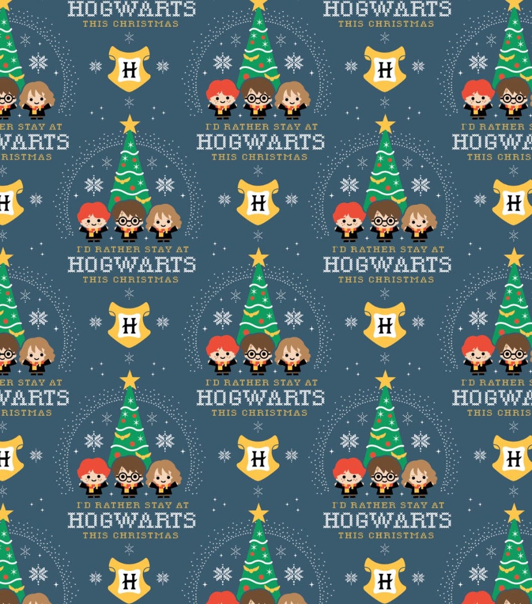 Harry Potter Fabric Hogwarts Christmas
