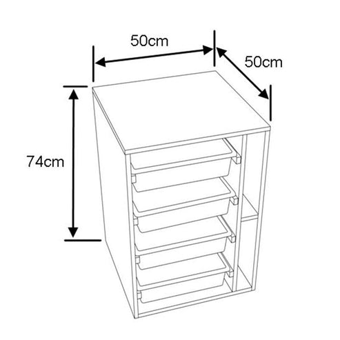 Horn Sewing Cabinets Horn Elements Sewing Drawer Unit White  - The Sewing Studio