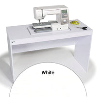 Horn Sewing Cabinets Horn Elements Sewing Table Unit White  - The Sewing Studio