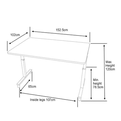 Horn Sewing Cabinets Horn HI-LO Table Mk2 White  - The Sewing Studio