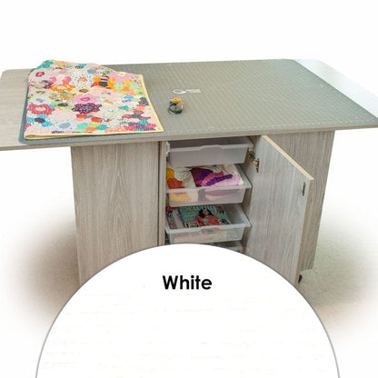 Horn Sewing Cabinets Horn Maxi Hobby Table White  - The Sewing Studio