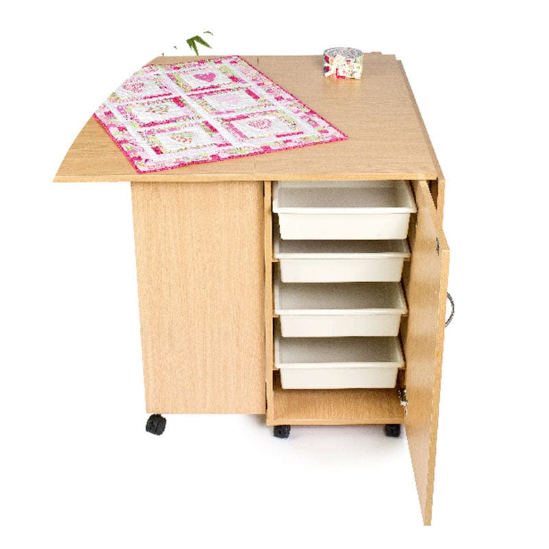 Horn Sewing Cabinets Horn Maxi Hobby Table White  - The Sewing Studio