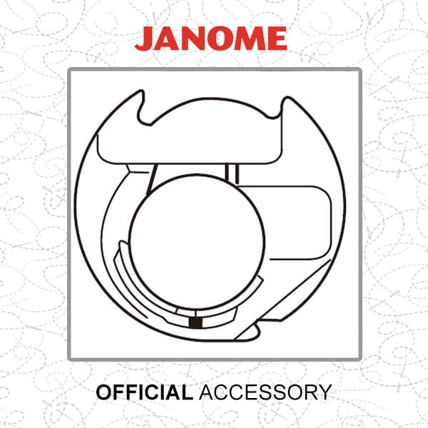Janome Freemotion Quilting Bobbin Case (Blue Dot). For Top Loading Machines With Auto Thread Cutter Function. 200445007