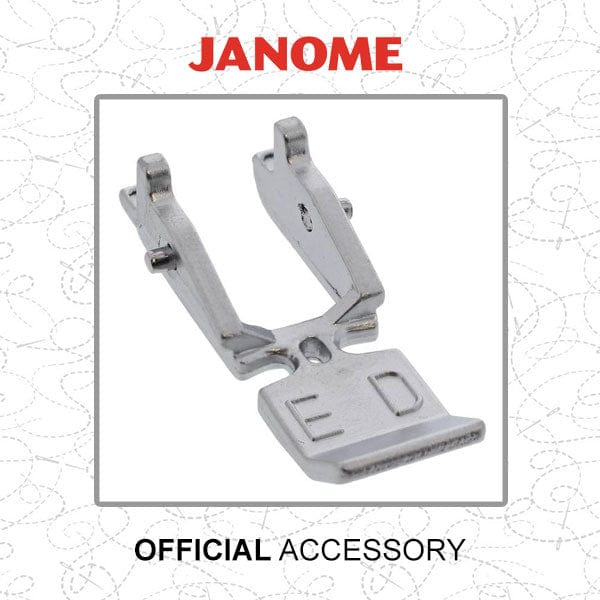 Janome Dual Feed / Acufeed Zipper Foot Single (Ed) 859838001