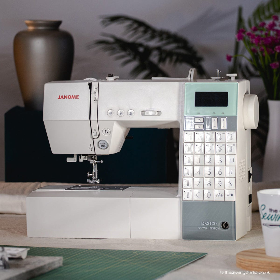 Janome Sewing Machines Janome DKS100 SE Sewing Machine + FREE Quilting Kit worth £142  - The Sewing Studio