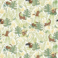 Lets Get Wild Fabric Kitty Safari