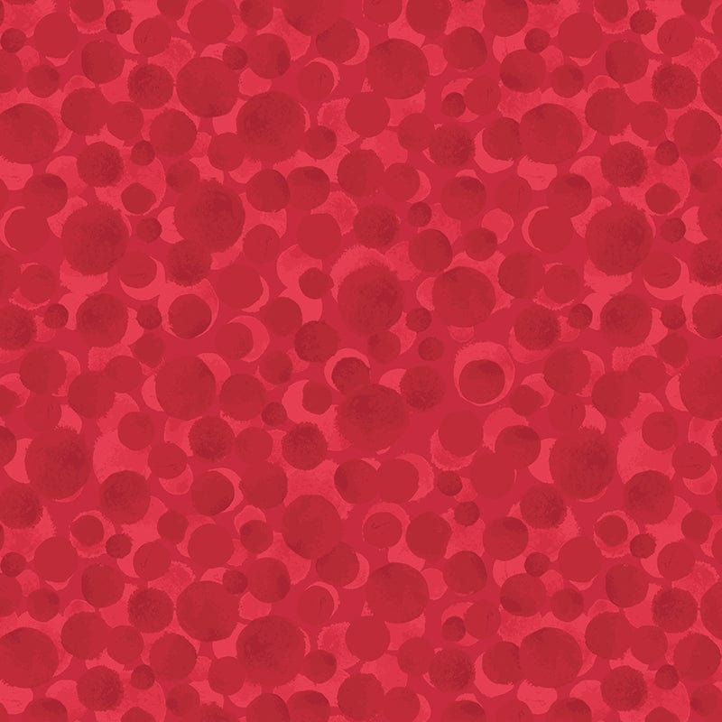 Lewis and Irene Fabric Lewis And Irene Bumbleberries Fabric Red Pearl BB189  - The Sewing Studio