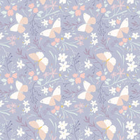 Lewis and Irene Fabric Lewis And Irene Heart Of Summer Fabric Butterfly Dance On Lilac Grey CC3-3