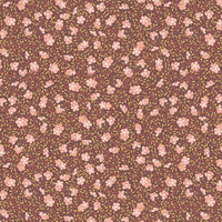 Lewis And Irene Hannahs Flowers Fabric Ditzy Floral On Chocolate A617-3