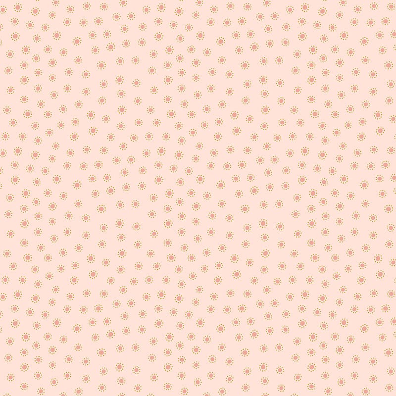 Lewis And Irene Hannahs Flowers Fabric Dotty Dots On Rose Pink A615-1