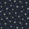 Lewis And Irene Haunted House Fabric Glow In The Dark Spiders On Black A602-3