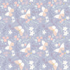 Lewis And Irene Heart Of Summer Fabric Butterfly Dance On Lilac Grey CC3-3