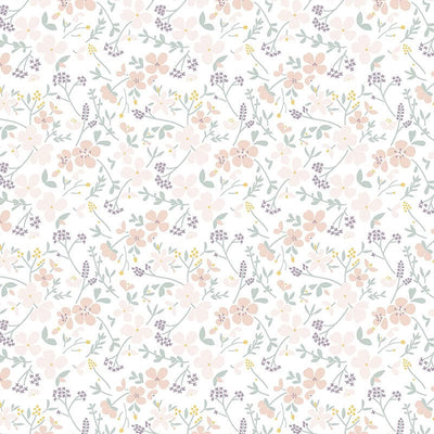 Lewis And Irene Heart Of Summer Fabric Sweet Meadow On White  CC2-1