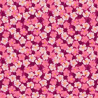 Lewis And Irene Hibiscus Hummingbird Fabric Hibiscus On Dark Pink A596-2