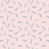 Lewis And Irene On The Lake Fabric Dragonfly On Palest Pink A626-2